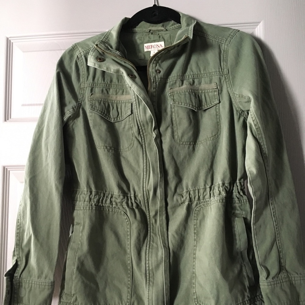 Merona Army Green Utility Jacket Small